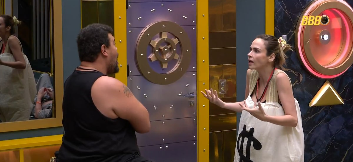BBB 26: Ana Paula e Babu brigam aos gritos e trocam ofensas: 'Covarde', 'come cérebro'