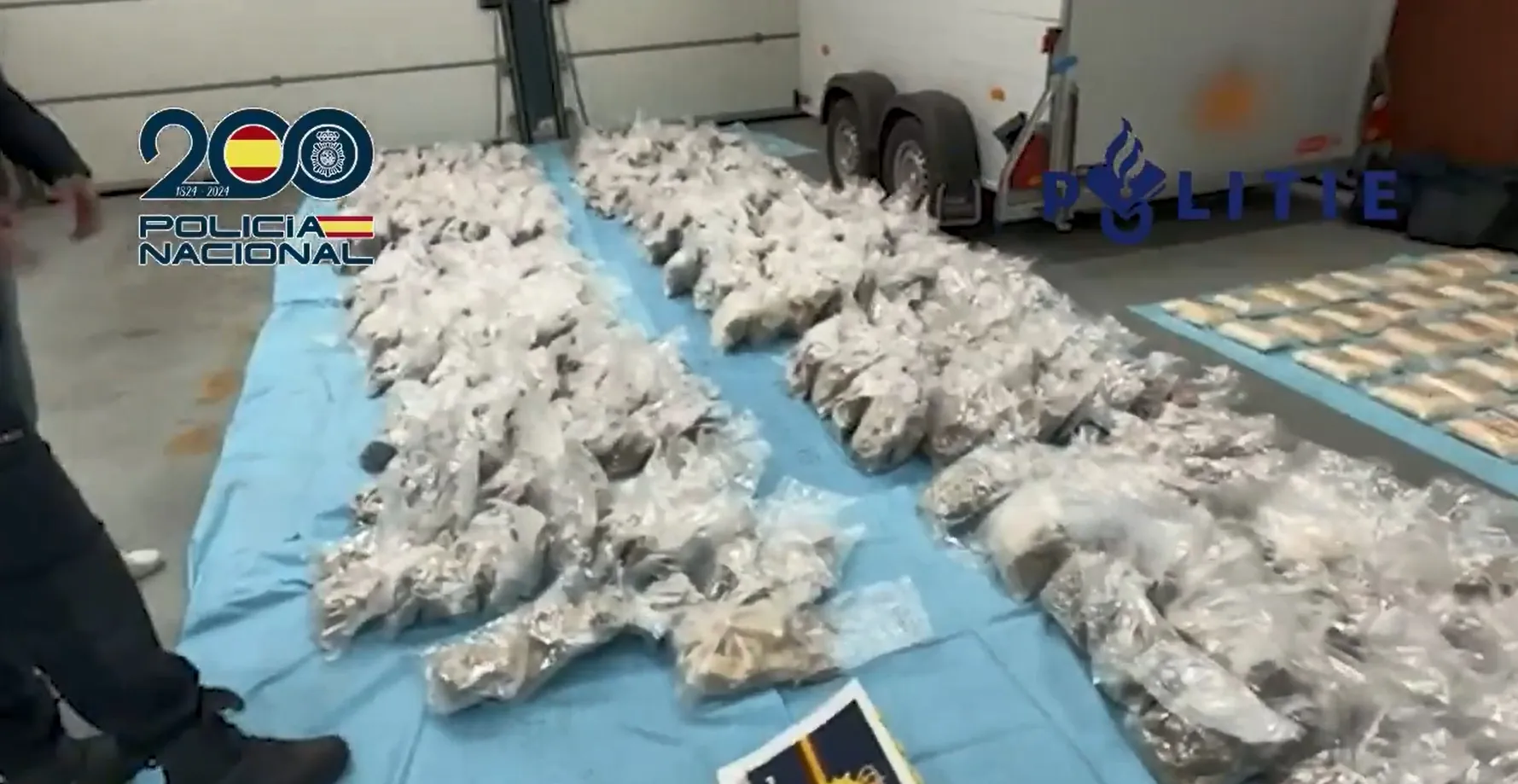 Polícias da Espanha e da Holanda apreendem quase uma tonelada de ecstasy que iria para América do Sul; VÍDEO