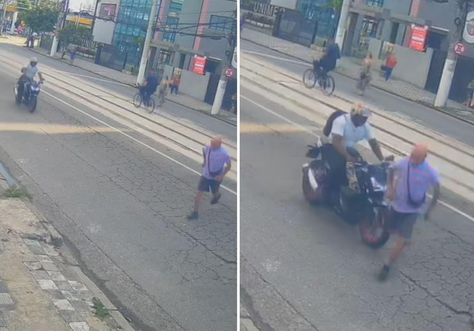 Motociclista que fugiu após atropelar idoso se apresenta à polícia | G1