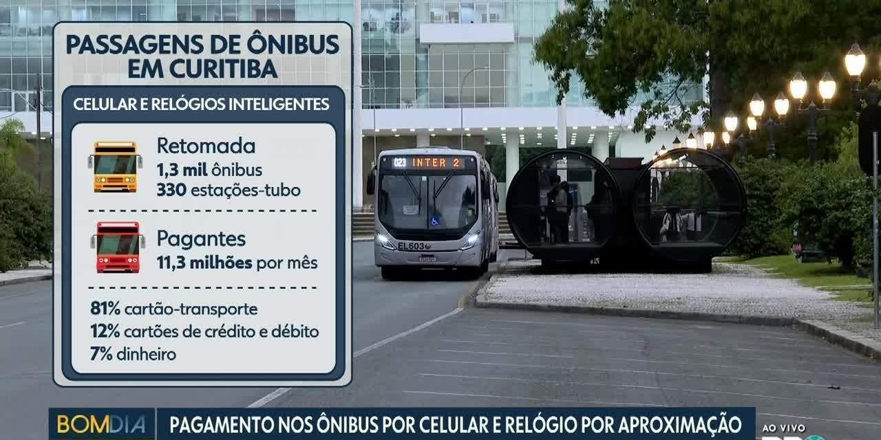 Ônibus de Curitiba passam a aceitar pagamento pelo celular; entenda | G1