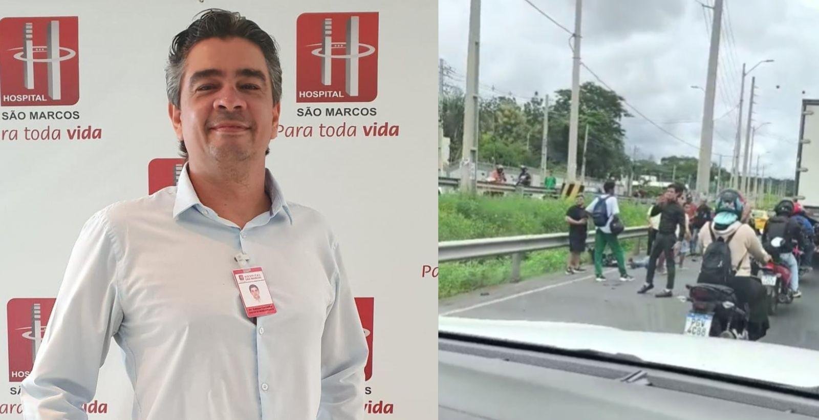 Médico Edilson Carvalho pode ter caído de moto ao mudar de faixa | G1