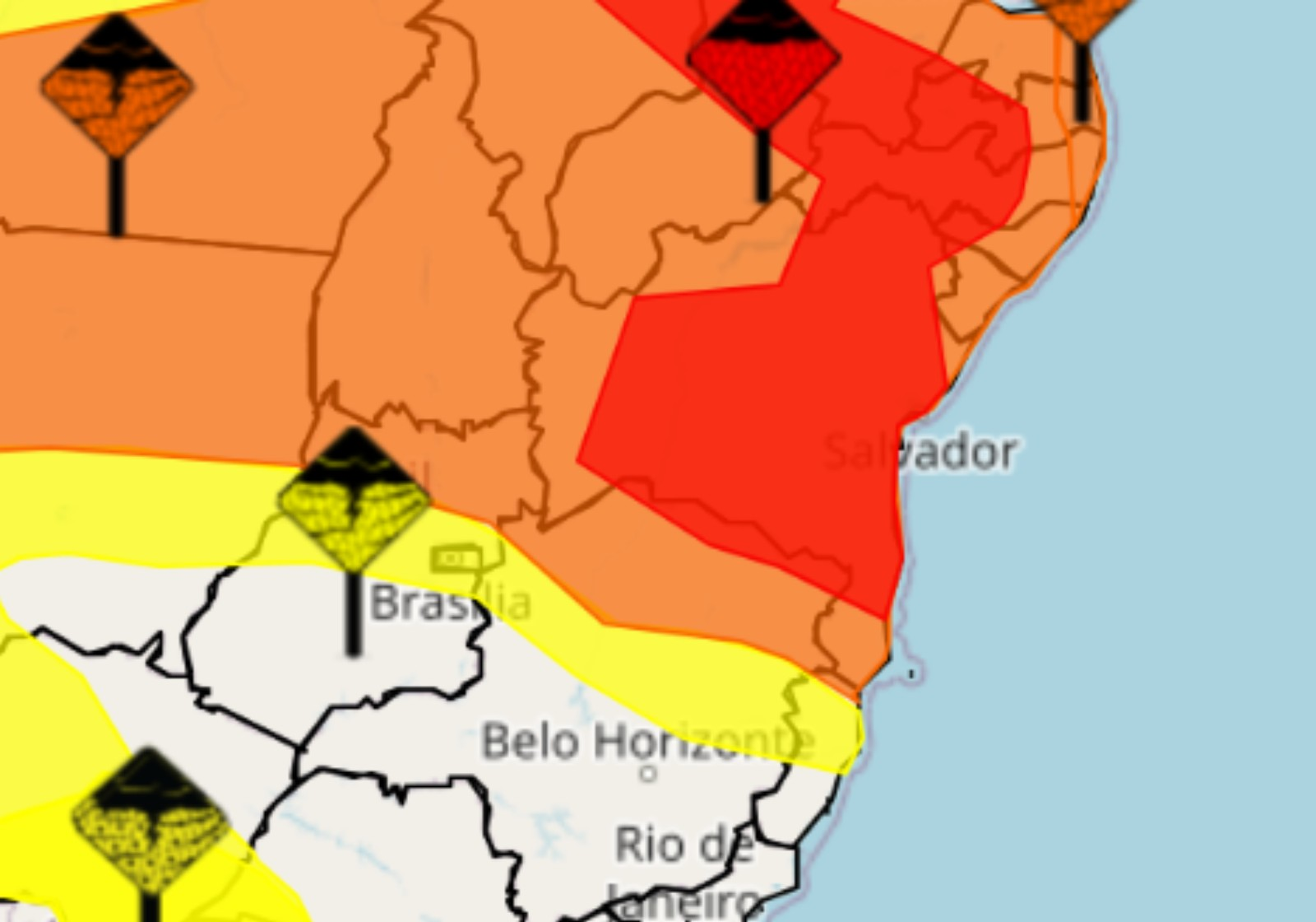 INMET emite alerta vermelho para 26 cidades do Norte e Noroeste de MG | G1