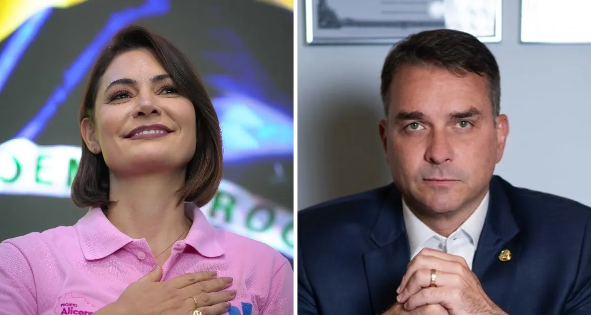 Sobre crise com Michelle, Flávio Bolsonaro diz estar 'aberto a conversar' e espera 'o tempo que ela achar suficiente' para entrar na campanha