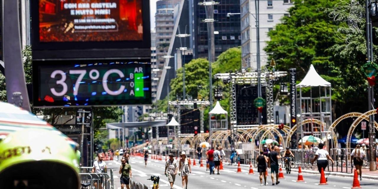 São Paulo registra 37,2°C e bate recorde de calor para dezembro em 64 anos