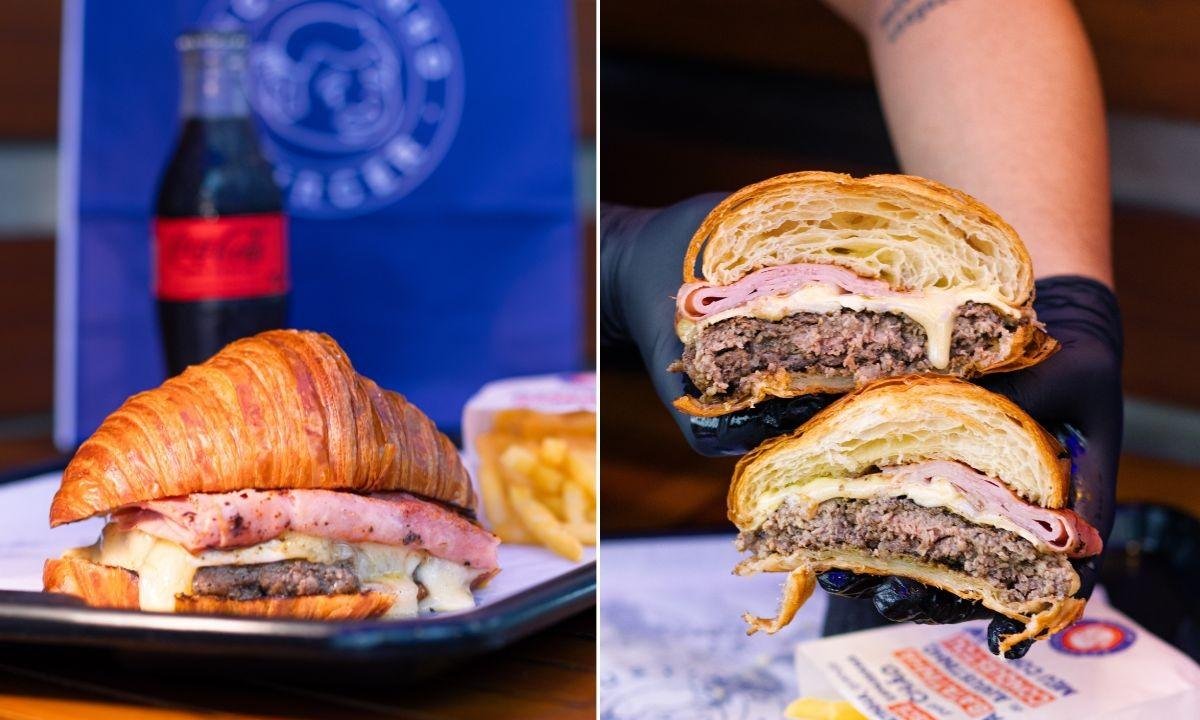 Hambúrguer no croissant? Lanche com toque francês em Santos | G1