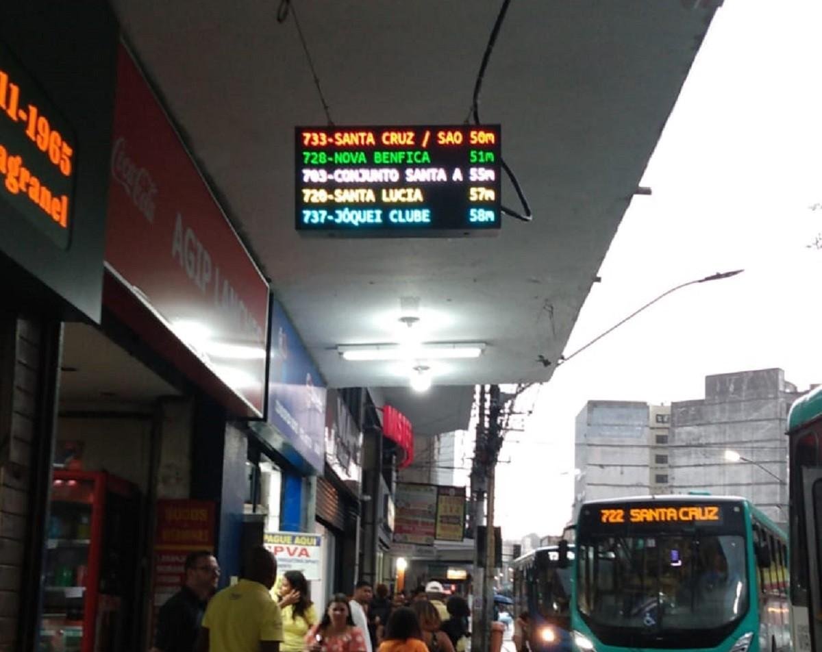 Ônibus em Juiz de Fora: painel com tempo de espera é instalado | G1