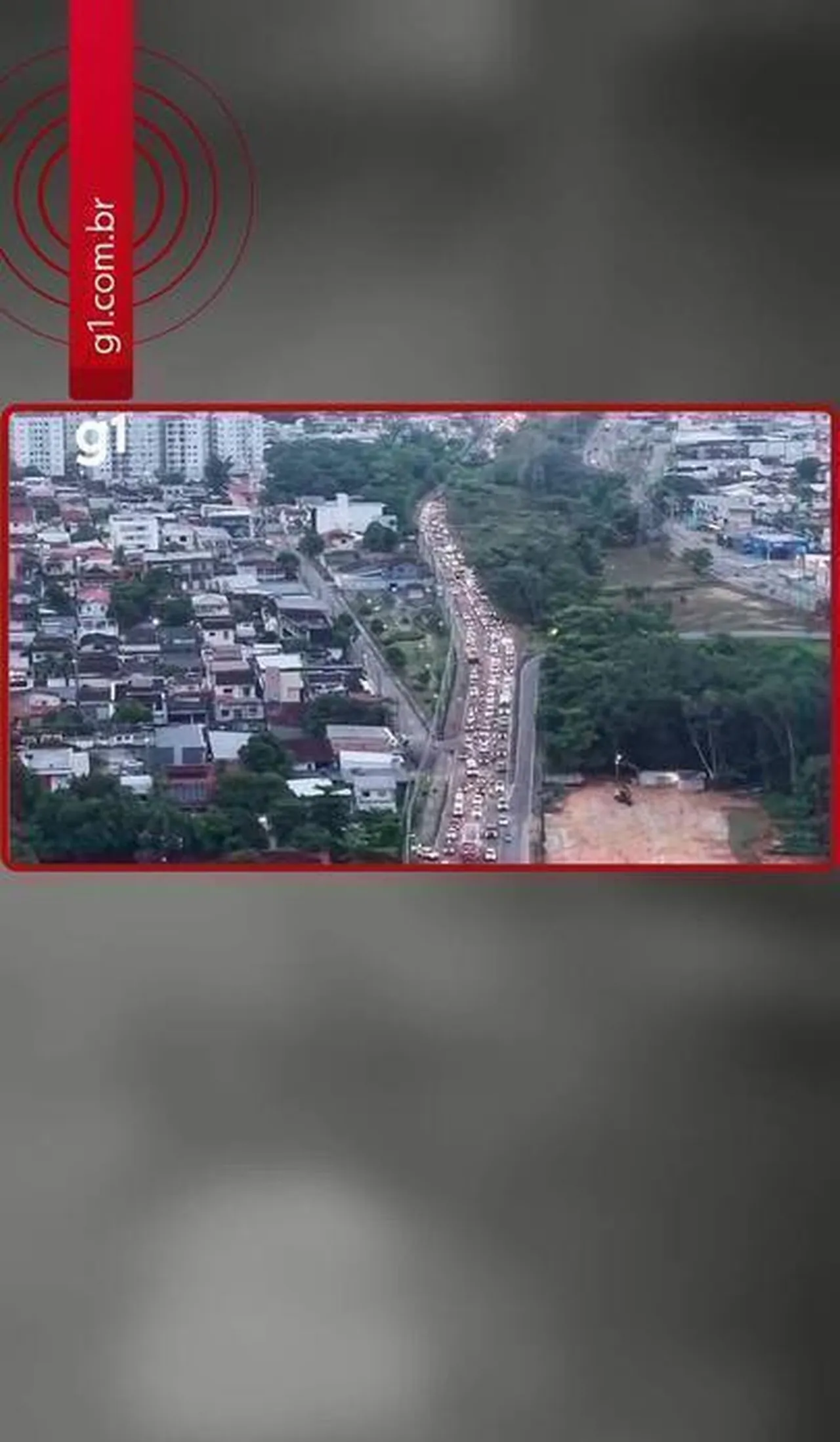 Imagens aéreas mostram congestionamento de 10 km de trânsito no AM | G1