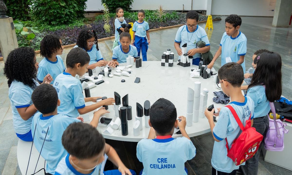 Arte de Sergio Camargo chama atenção de alunos da rede pública do DF