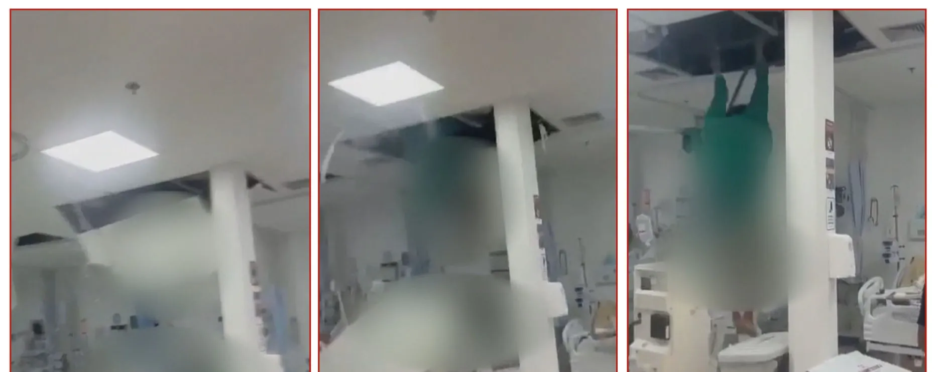 Paciente cai do teto de CTI ao tentar fugir por duto de ar em hospital | G1