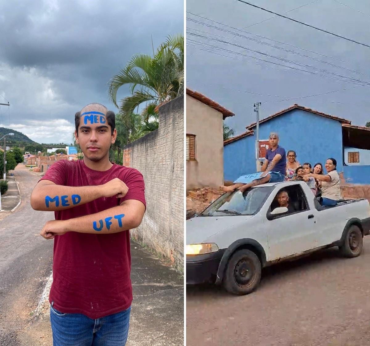 Jovem que trabalhava na roça celebra 1ª semana no curso de medicina | G1