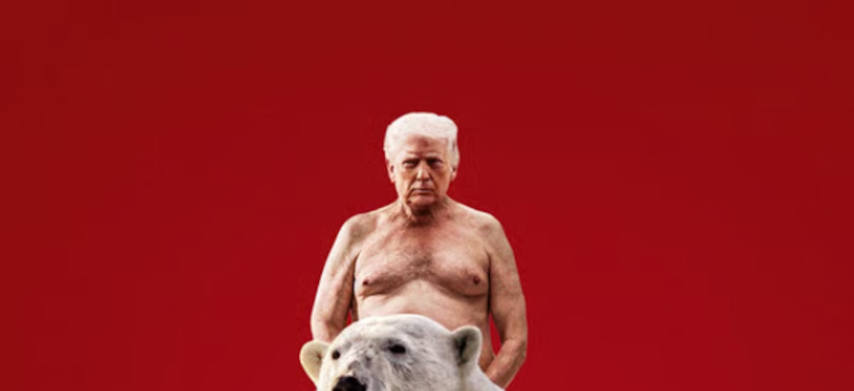 The Economist publica capa que retrata Trump sem camisa e montado em urso polar