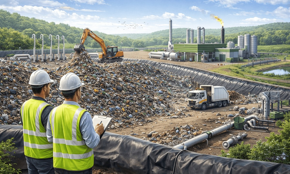 Odair Jose Mannrich explica como o aterro sanitário funciona e garante controle ambiental