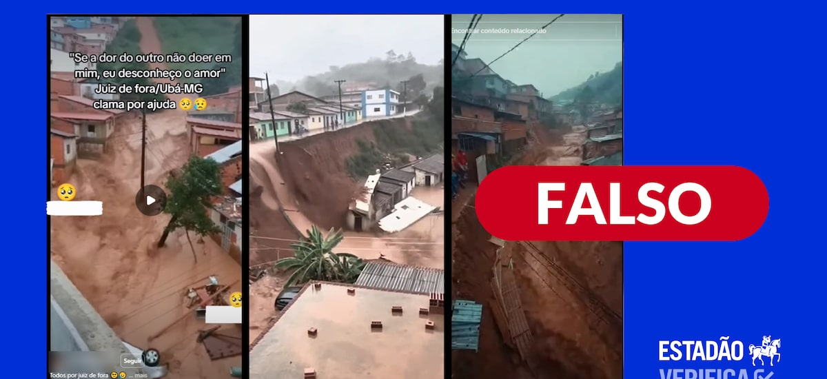 Postagens divulgam vídeos criados por IA como se fossem imagens das chuvas em MG