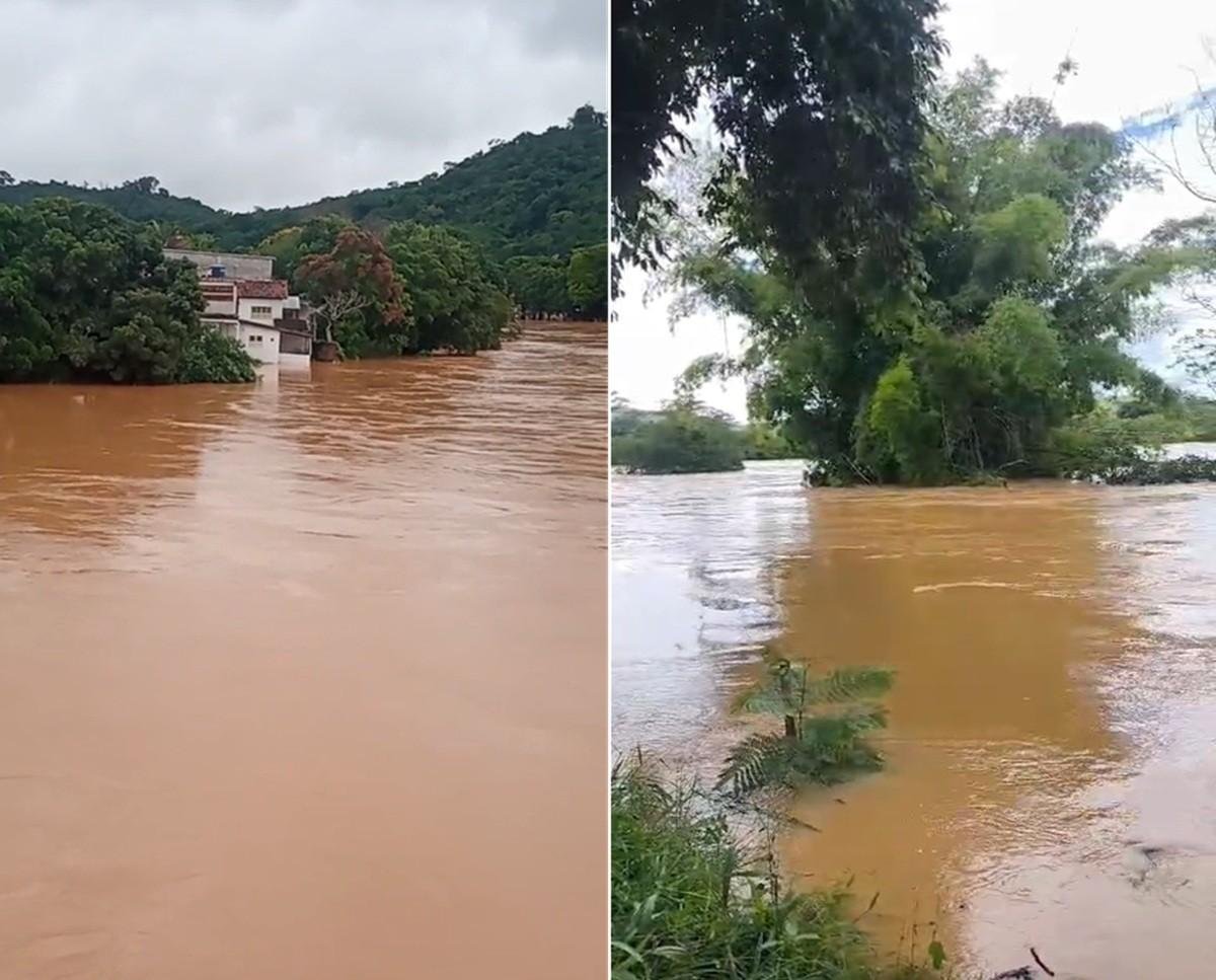 Rio Pomba ultrapassa cota de transbordo e provoca inundações no RJ | G1